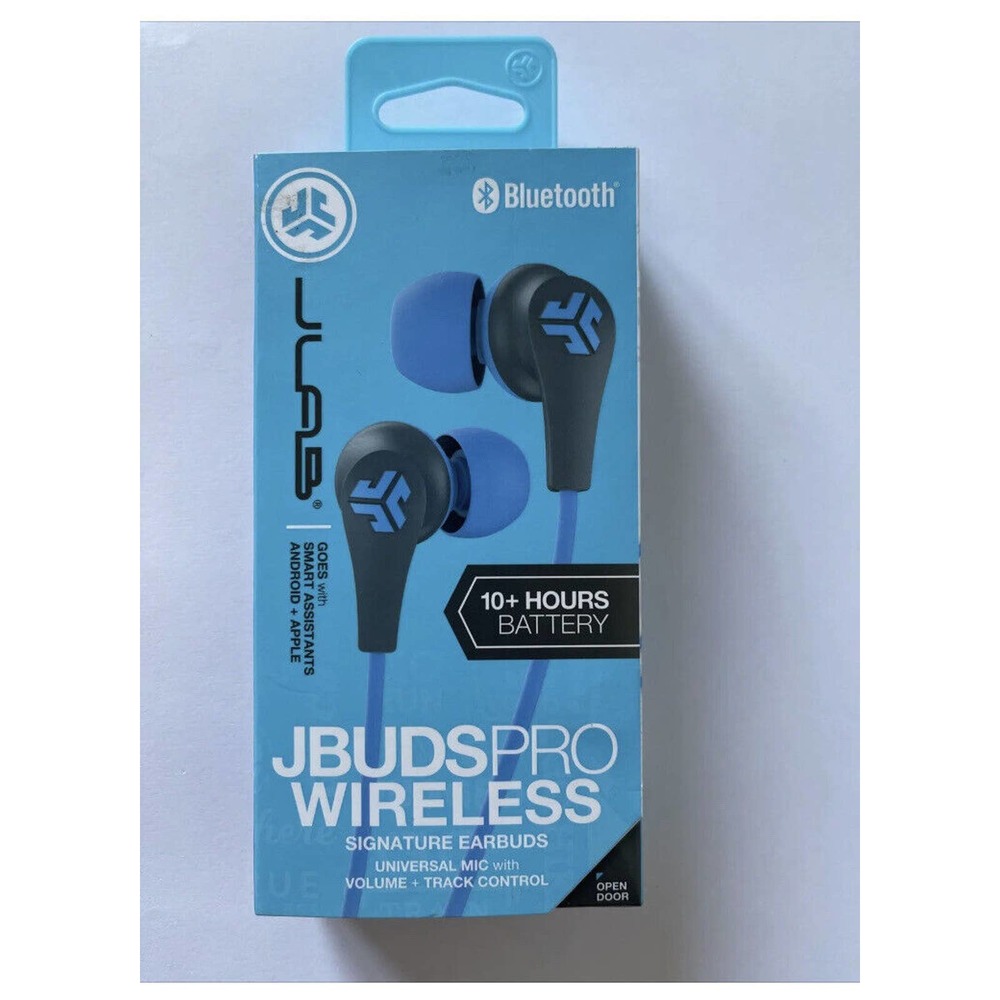 JLab Audio JBuds Pro Wireless Signature Bluetooth Earbuds - Graphite/Blue - NEW